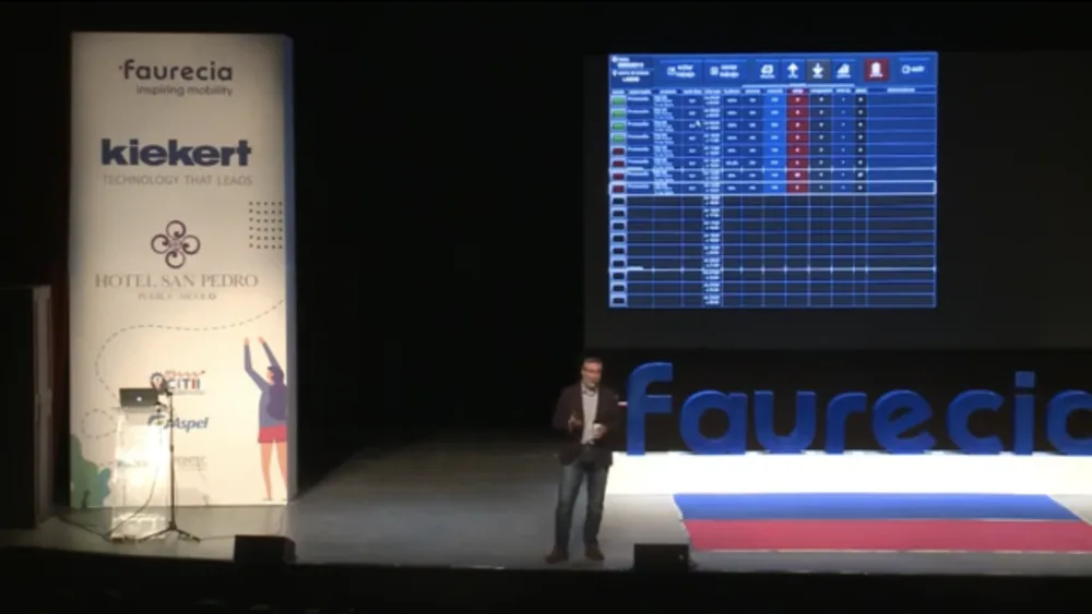 Sebastián J. Brau on stage at CITII Puebla 2019 in front of more than 3,500 professionals