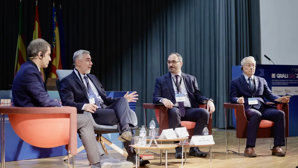 Sebastián J. Brau with Jay Lee at Qualicer 2024 (Castellón, Spain)